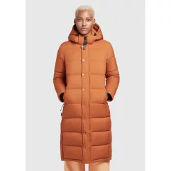 Khujo Steppjacke »CORINNA MATT«, Mit Kapuze, Mit Kapuze Und Seitlichen Schlitz Mit Druckknöpfen