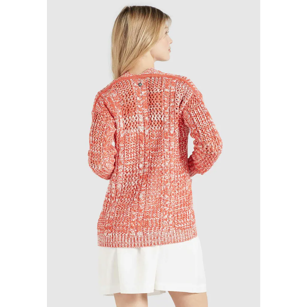 Khujo Cardigan »khujo Strickjacke NITA«, Aus Meliertem Grobstrick Mit Lochstrickmuster 6 Khujo Cardigan »khujo Strickjacke NITA«, Aus Meliertem Grobstrick Mit Lochstrickmuster – Bild 4