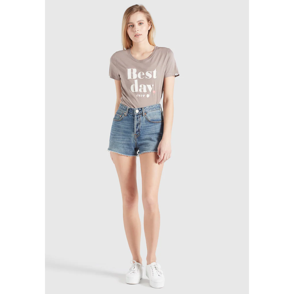 Khujo T-Shirt »khujo T-Shirt FRANCESCA BEST«, Mit Statement-Print Aus Weichem Jersey 3 Khujo T-Shirt »khujo T-Shirt FRANCESCA BEST«, Mit Statement-Print Aus Weichem Jersey