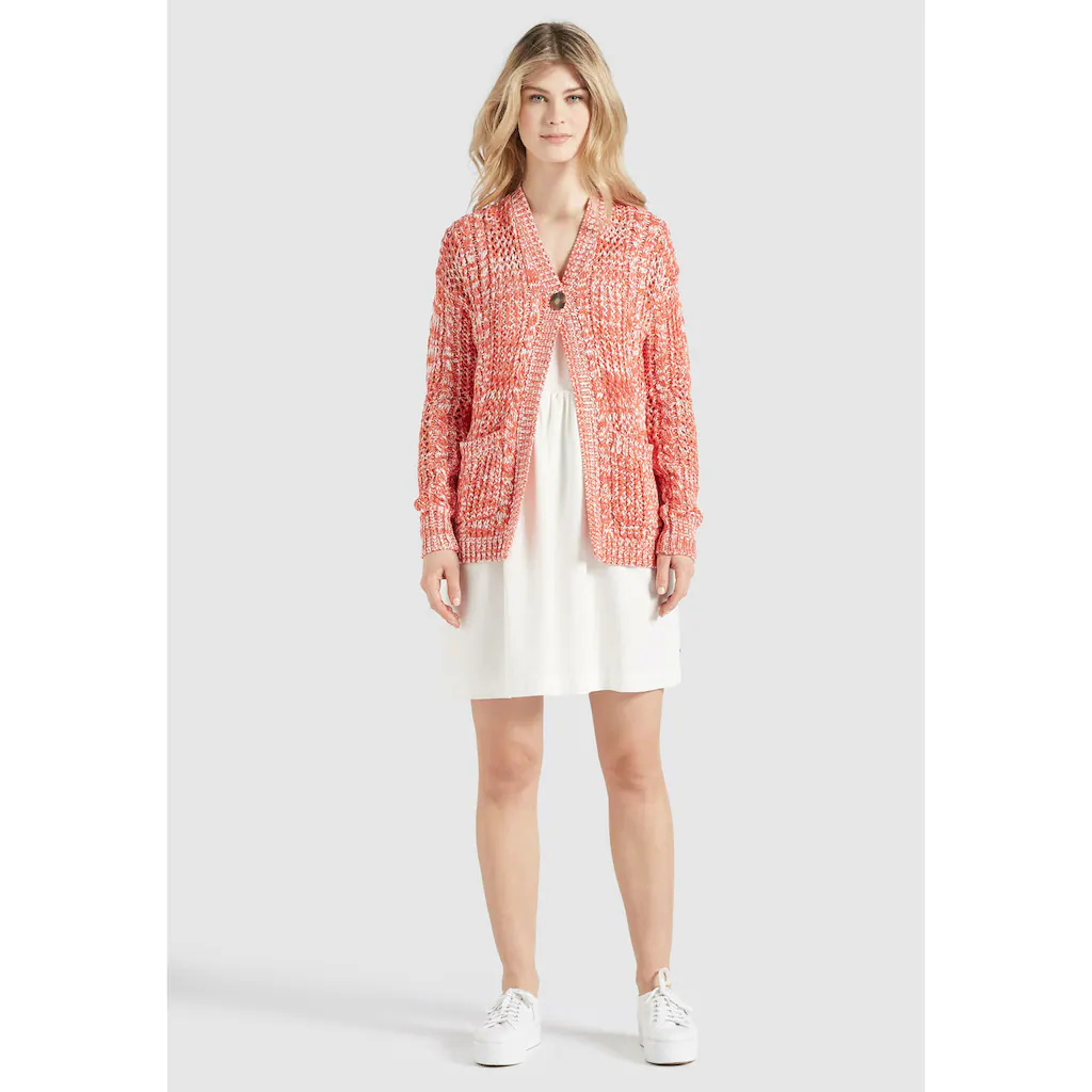 Khujo Cardigan »khujo Strickjacke NITA«, Aus Meliertem Grobstrick Mit Lochstrickmuster 7 Khujo Cardigan »khujo Strickjacke NITA«, Aus Meliertem Grobstrick Mit Lochstrickmuster – Bild 5
