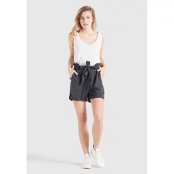 Khujo Bermudas »khujo Hose POPPY«, Aus Weichem Material Mit High Waist