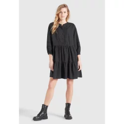 Khujo Blusenkleid »khujo Kleid CREPES«, Im Boho-Look Mit Lochstickerei -Khujo Verkäufe eb065f9ee85f03763617ba09afc229a6